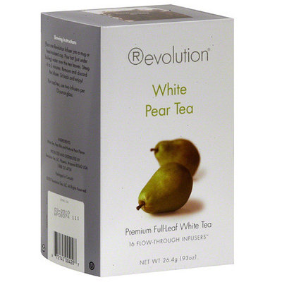 Revolution Pear White Tea Bags, 16 count, (Pack of 6)