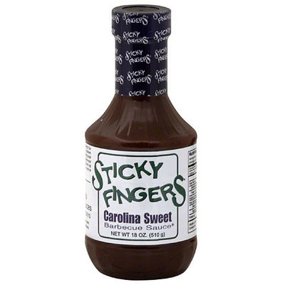 Sticky Fingers Smokehouse Carolina Sweet Barbecue Sauce, 18 oz, (Pack of 6)