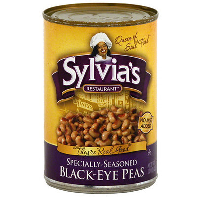 Sylvia's Restaurant Specially-Seasoned Black-Eye Peas, 15 oz (Pack of 12)