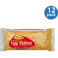 Columbia Enriched Egg Flakes Noodles, 12 oz, (Pack of 12)