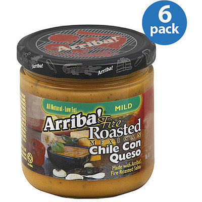 Arriba! Mild Chile Con Queso, 16 oz, (Pack of 6)