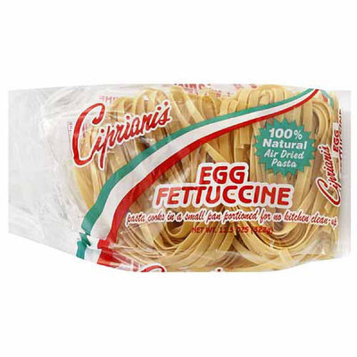 Cipriani's Egg Fettuccine Pasta, 11.5 oz, (Pack of 12)