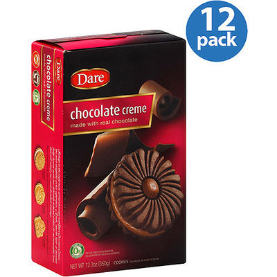 Dare Chocolate Creme Cookies, 12.3 oz, (Pack of 12)