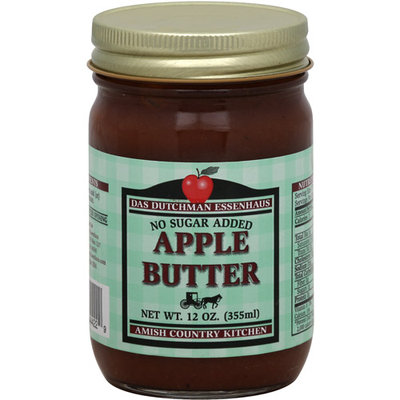 Das Dutchman Essenhaus No Sugar Added Apple Butter, 12 oz, (Pack of 12)