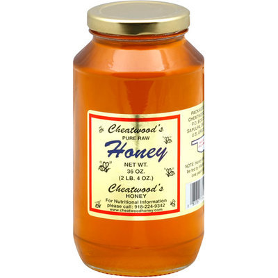 Cheatwood's Pure Raw Honey, 36 oz, (Pack of 12)