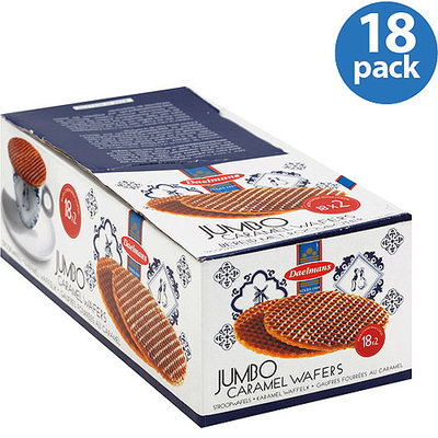 Daelmans Jumbo Caramel Wafers, 2.75 oz, (Pack of 18)