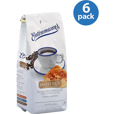 Entenmann's Hazelnut-Flavored Ground 100% Arabica Coffee, 10 oz, (Pack of 6)