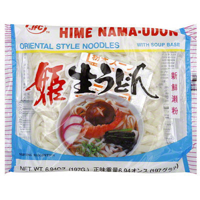 JFC Hime Nama-Udon Oriental Style Noodles with Soup Base, 6.94 oz, (Pack of 30)