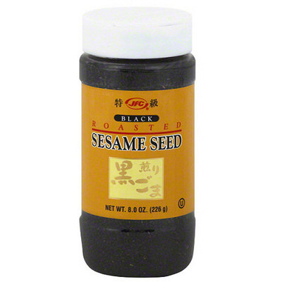 JFC Black Roasted Sesame Seed, 8 oz, (Pack of 6)
