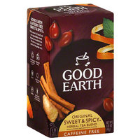 Good Earth Original Sweet & Spicy Caffeine Free Herbal Tea Blend, 1.43 oz, (Pack of 6)
