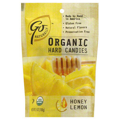 Go Naturally Honey Lemon Organic Hard Candies, 3.5 oz (Pack of 6)