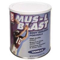Milo MLO Sports Nutrition Mus-L Blast Vanilla Body Building Formula Protein Powder, 47 oz
