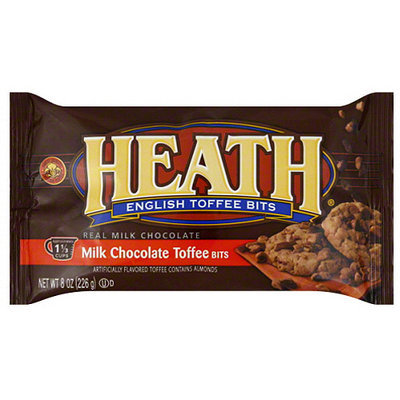 Health Valley Heath English Toffee Bits, 8 oz, (Pack of 12)