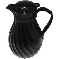 Hormel Corp Hormel Poly Lined Carafe, Swirl Design, 64 oz, Black