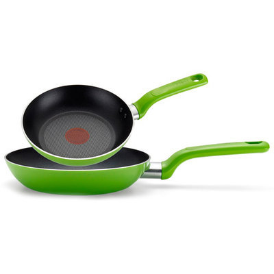 T-fal Excite 2-Piece Non-Stick Frying Pan Set (Set of 2) Color: Red