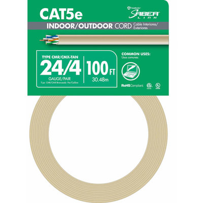 Southwire 100' 24/4 Tan Indoor & Outdoor Cord