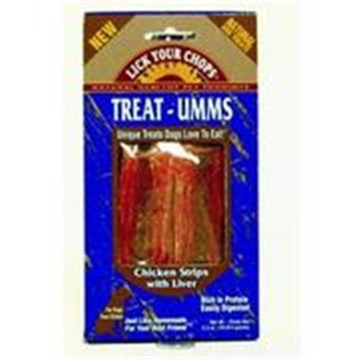 Lick Your Chops Treat-Umms Chicken Strips with Liver
