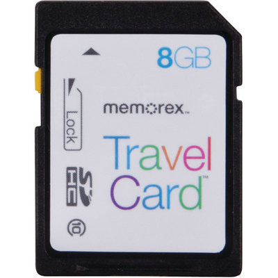 Memorex TravelCard 8GB Secure Digital High Capacity (SDHC) - 1 Card/1 Pack