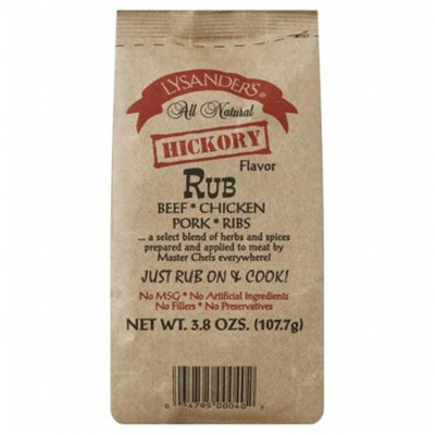 KeHe Distributors 211119 LYSANDERS MEAT RUB HICKORY - Pack of 6 - 3.8 OZ