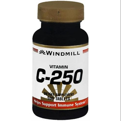 Vitamin C 250 mg, 100 Tablets, Windmill Health Products