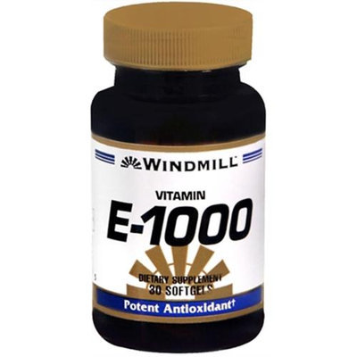 Vitamin E 1000 IU, 30 Softgels, Windmill Health Products