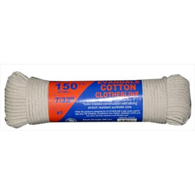 Tw Evans Cordage Co T.W. Evans Cordage 43-076 .21875 in. x 150 ft. Evandale Cotton Clothesline Hank