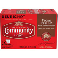 Community Coffee Pecan Praline Medium-Dark Roast Coffee Single Serve Cups, 12 count, 4.65 oz