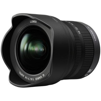 Panasonic H-F007014 7mm - 14mm f/4 Ultra Wide Angle Zoom Lens for M