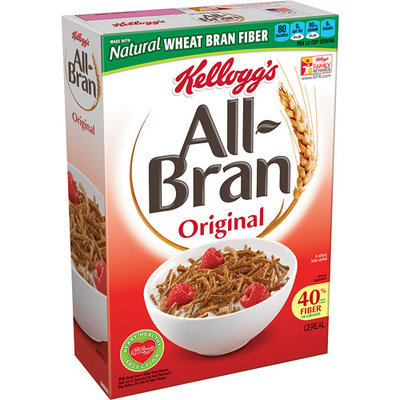 Kellogg's All-Bran Original Cereal, 18.3 oz, (Pack of 12)