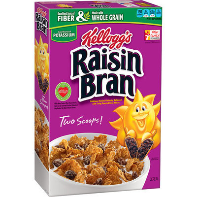 Kellogg's Raisin Bran Cereal, 18.7 oz, (Pack of 12)