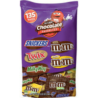 Mars Chocolate Favorites Fun Size Candy Variety Pack, 135 count, 69.2 oz