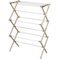 Pine Wood Foldable Drying Rack by Household Essentials