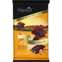 Hageland Premium Belgian Dark Chocolate & Almonds, 10.5 oz