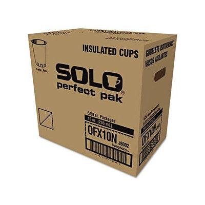 SOLO Cup Company Symphony Design Trophy Foam Hot/Cold Drink Cups, 10oz, 300/Carton