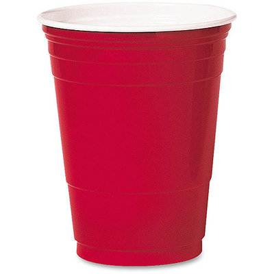 Solo Inc. Plastic Cups Solo 16 Oz Cold, Red, Pack of