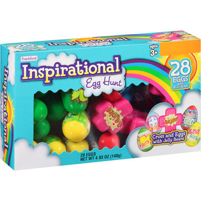 Inspirational Cross and Easter Eggs filled with Jelly Beans, 28 count, 4.93 oz
