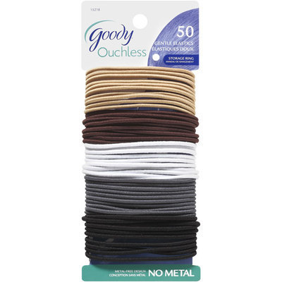 Goody Products Inc. Ouchless Thin Braided Elastics, Neutral, 51 pcs