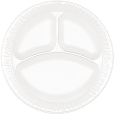 Amrep Concorde Foam Plate, Compartmented, 9