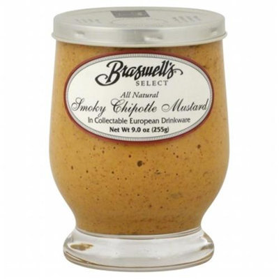 KeHe Distributors 55098 BRASWELL MUSTARD SMOKY CHIPOTLE - Pack of 6 - 9 OZ