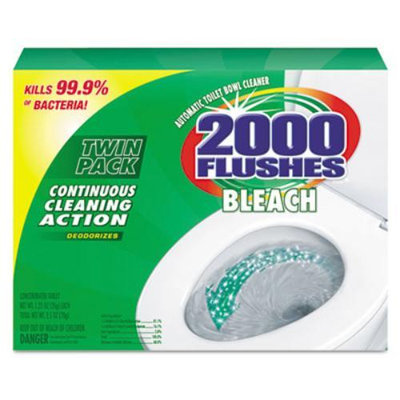 2000 Flushes Chlorine AntiBac, Automatic Toilet Bowl Cleaner, 2 pack
