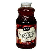 L & A Juice B59576 L & A Juice Pomegranate-Cranberry Delight - 6x32 Oz