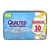 Quilted Northern Ultra Soft & Strong Bathroom Tissue Bonus Pack (36 rolls, 268 sheets)
