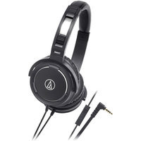 Audio-Technica ATH-WS55iBK Solid Bass Over-Ear Headset for iPod/iPhon