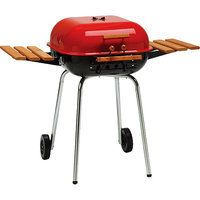 Meco Grills Meco Series 4100 Model 4106 Square Utility Charcoal Grill, Red
