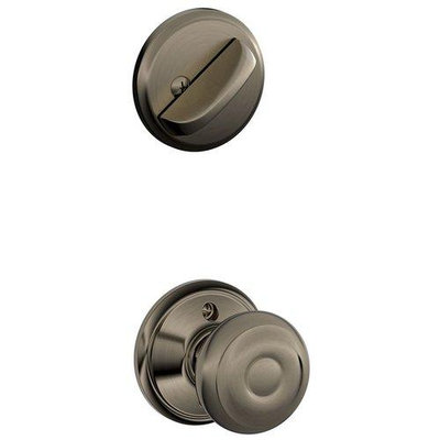 Schlage F59GEO620 Georgian Single Cylinder Interior Pack Ant. Nickel