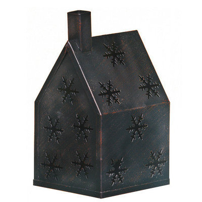 Oddity 79359 3 in. x 6.5 Metal T-Lite House with Snowflakes - Pack of 3