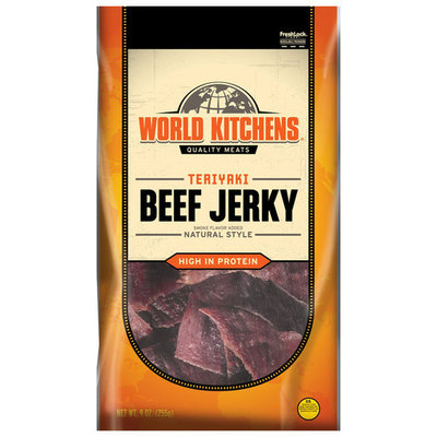 World Kitchens Teriyaki Beef Jerky, 9 oz
