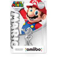 Nintendo Mario Amiibo -Silver Edition- Super Mario Bros Set