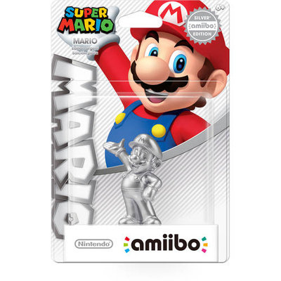 Nintendo Mario Amiibo -Silver Edition- Super Mario Bros Set