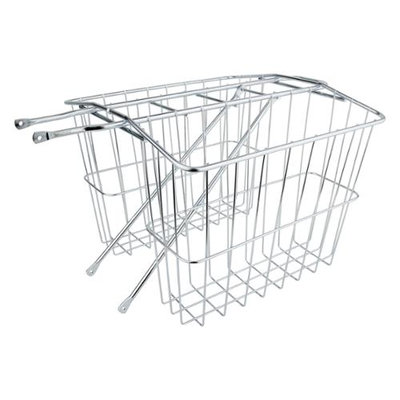 Wald 570 Rear Twin Bicycle Carrier Basket (13.5 x 5 x 10)